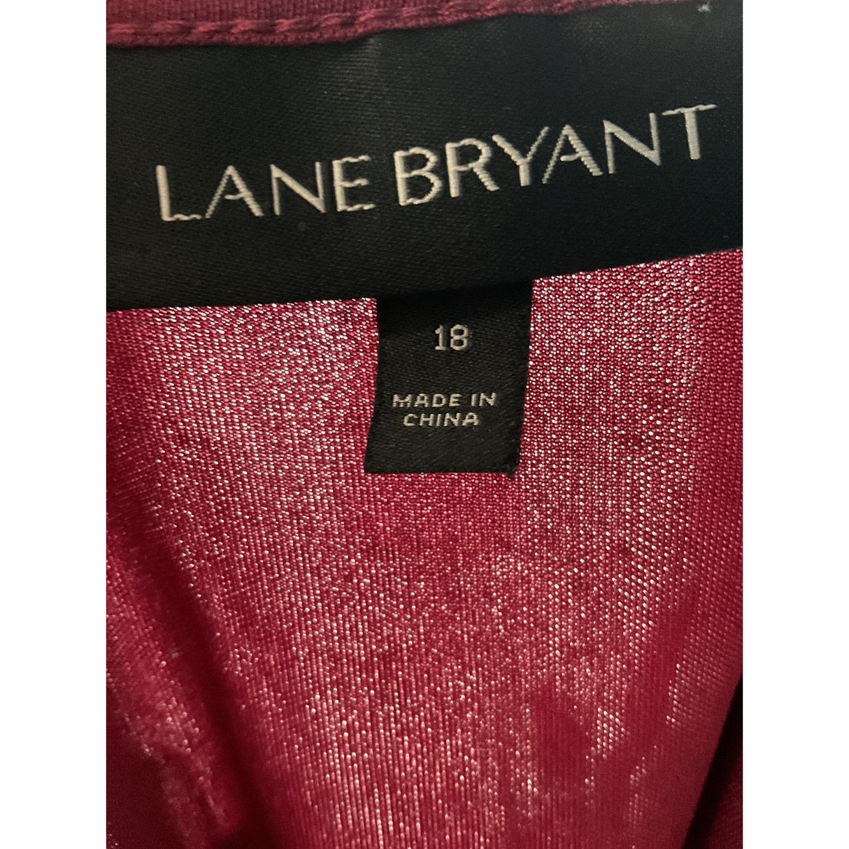 Lane Bryant Red Mesh Blouse