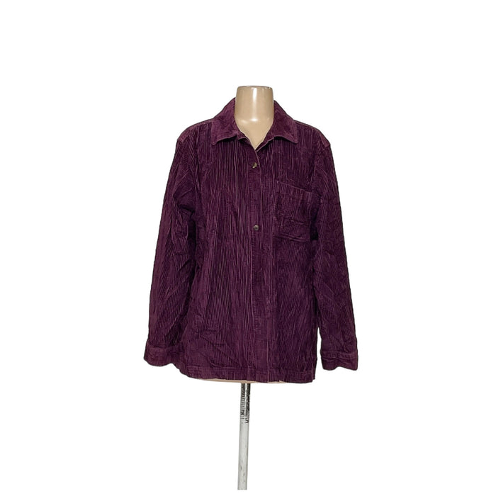 L.L. Bean Purple Cotton Jacket - Women's L