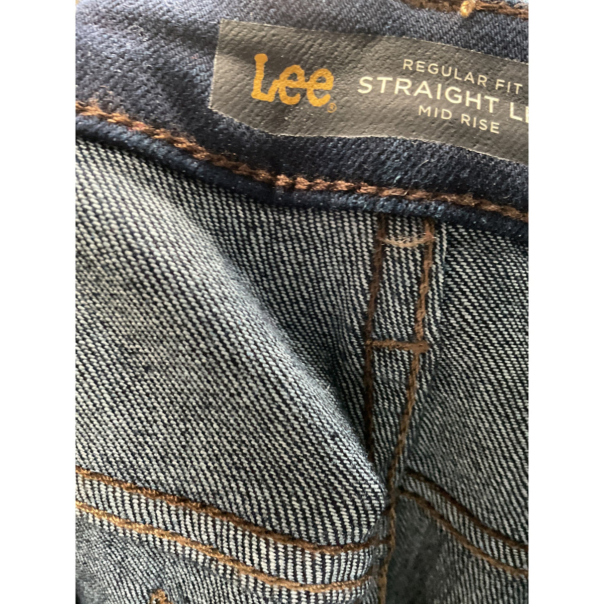 Lee Plus Size Blue Straight Jeans, Women's 18