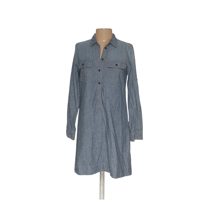 J. Crew Blue Shirt Dress - Size S