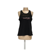 Bebe Black Cotton Tank Top - XL