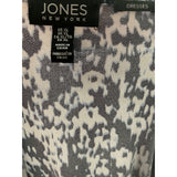 Jones New York Blue Graphic Print Midi Sheath Dress