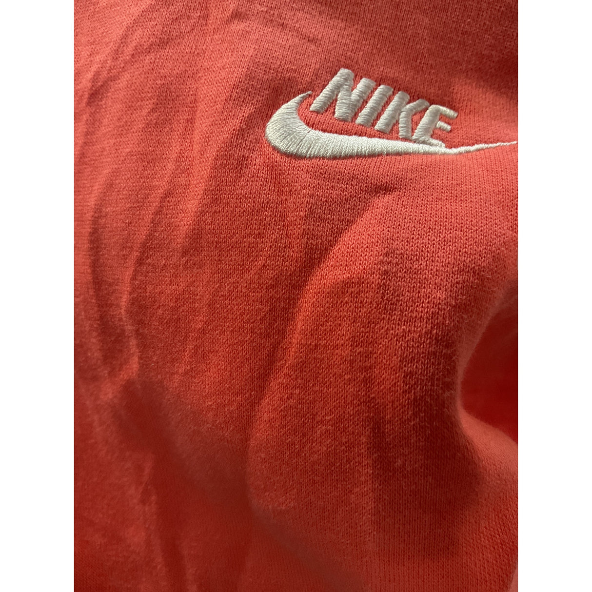 Men's Nike Orange Cotton Hoodie