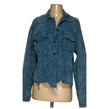 Pol Blue Cotton Womens Jacket