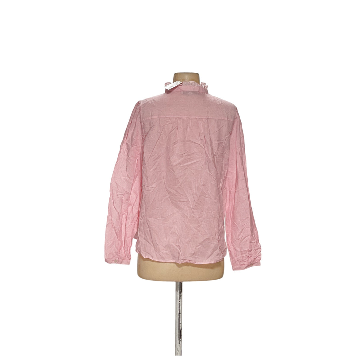 LOFT Pink Women's Cotton Button-Up Top (Size M)