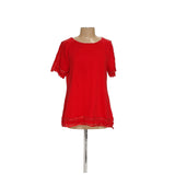 Red Charter Club Cotton Blouse