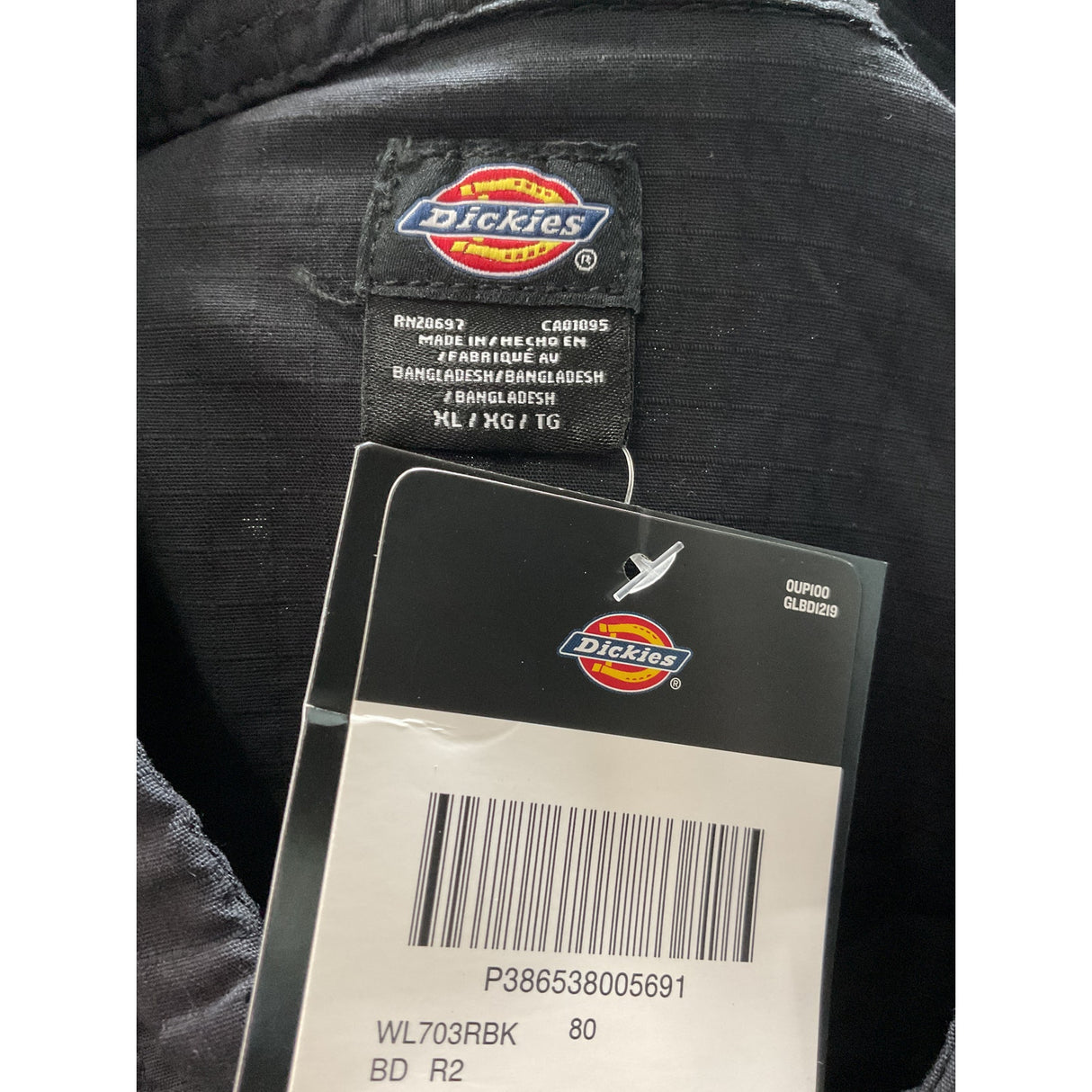 Dickies Black Men's Casual Button-Down Shirt