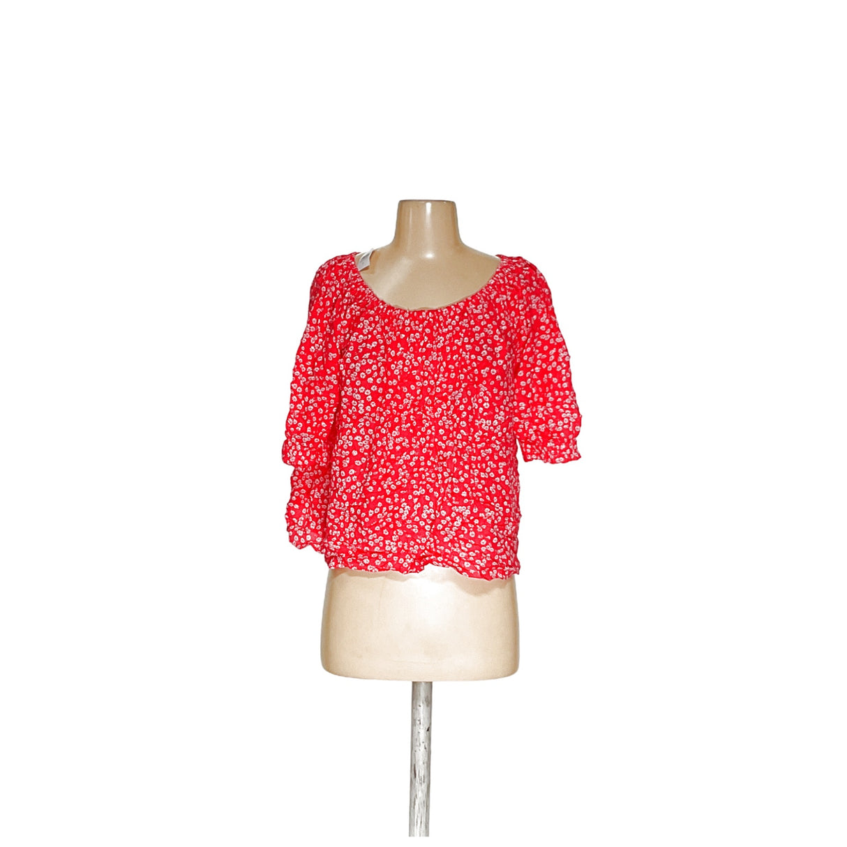 LOFT Red Viscose Blouse - Women's Medium