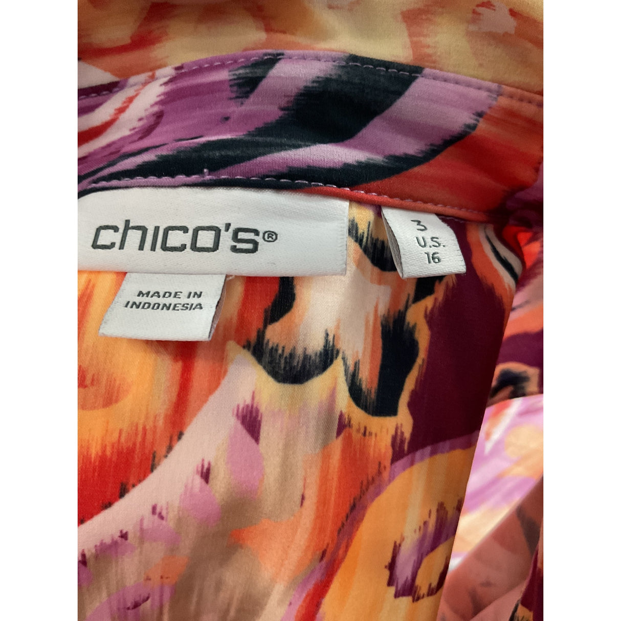 Chico's Multicolor Party/Cocktail Blouse - Size 3