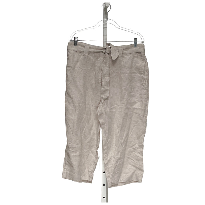 Chico's Beige Linen Capri Pants