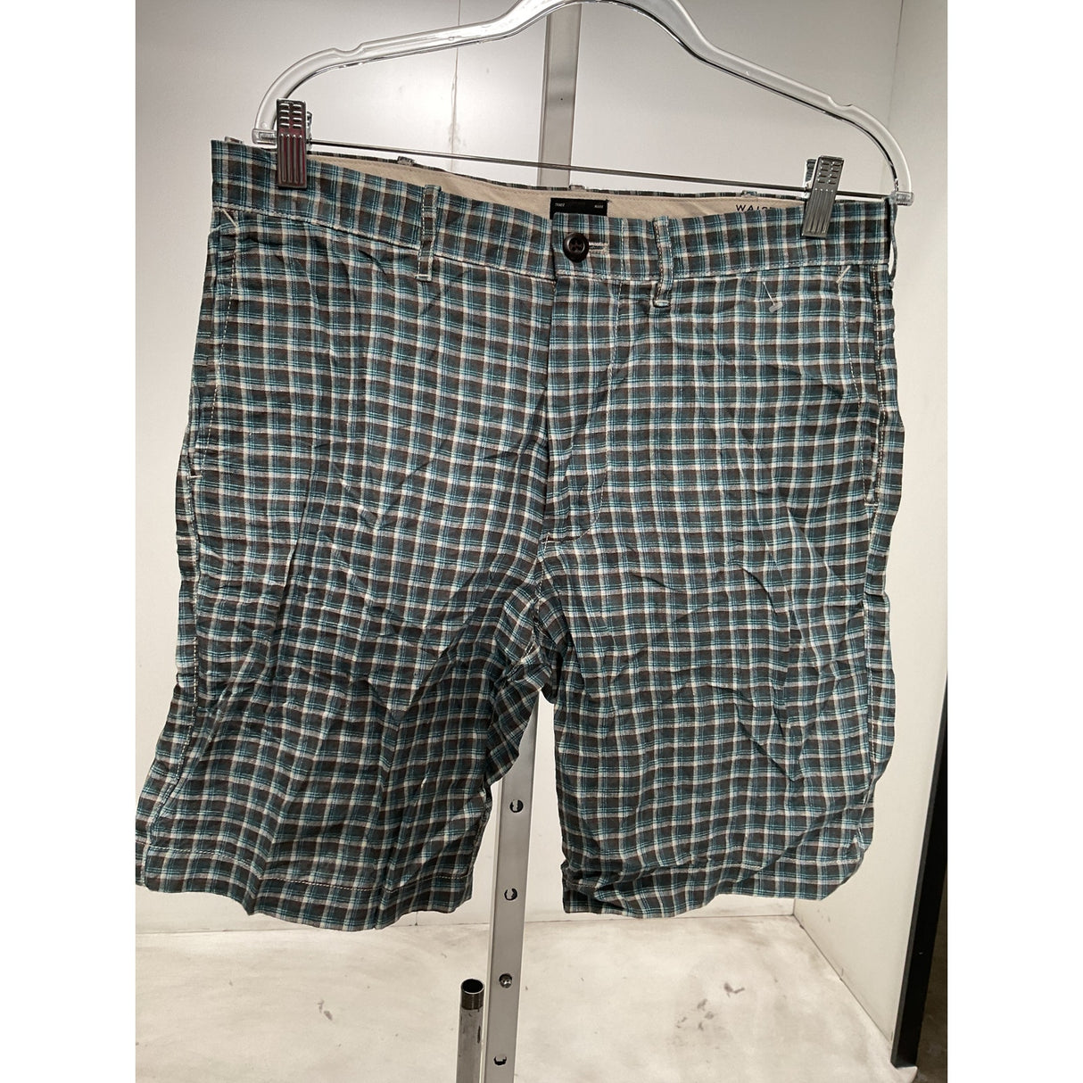 J. Crew Green Linen Bermuda Shorts 32