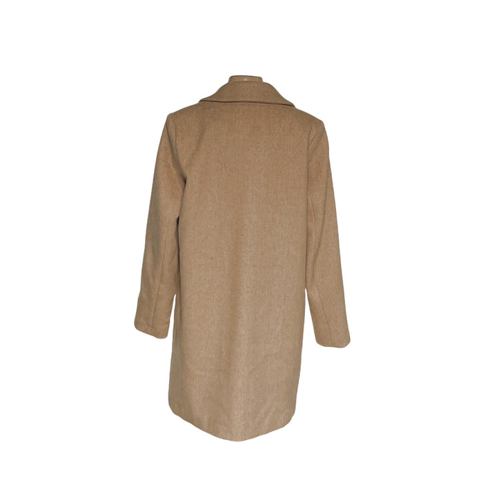 Liz Claiborne Beige Overcoat - Women's Medium