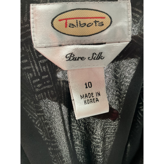 Elegant Talbots Silk A-Line Skirt