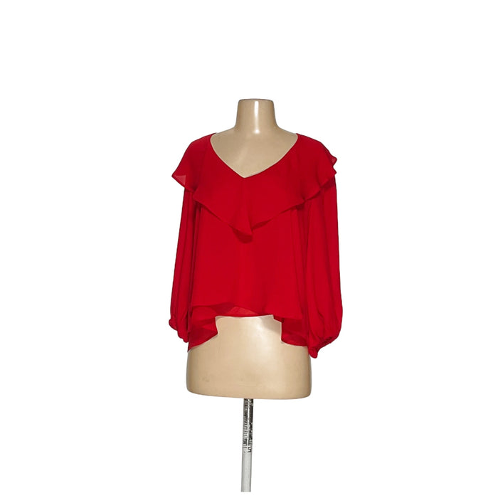 ZARA Red Women's Blouse - Size S