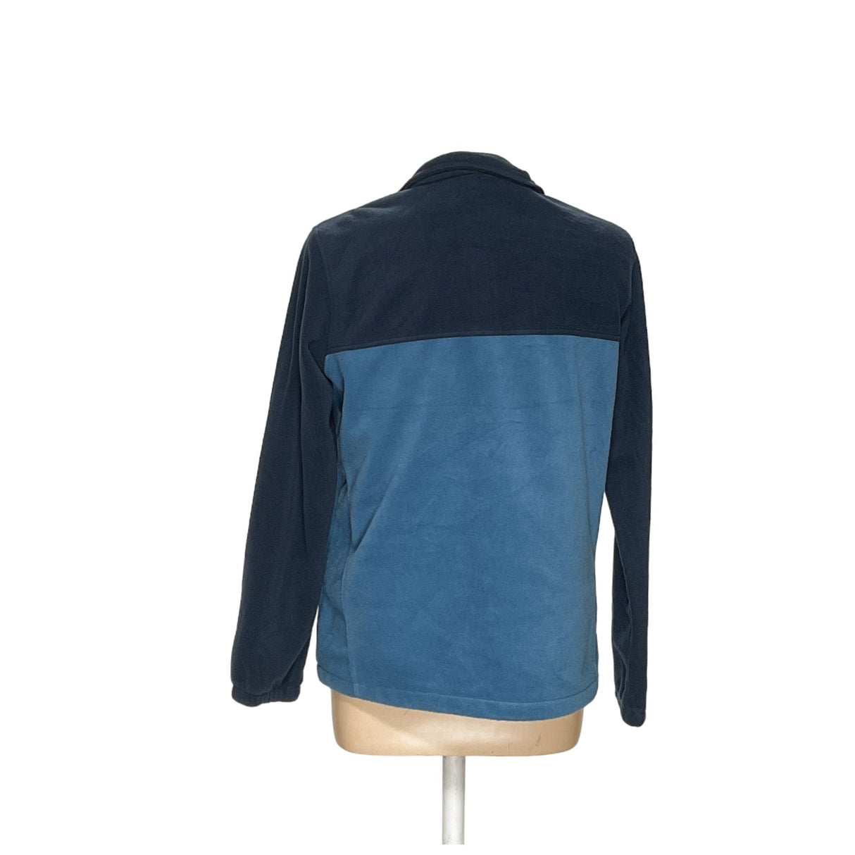 Columbia Blue Cotton Henley Sweater