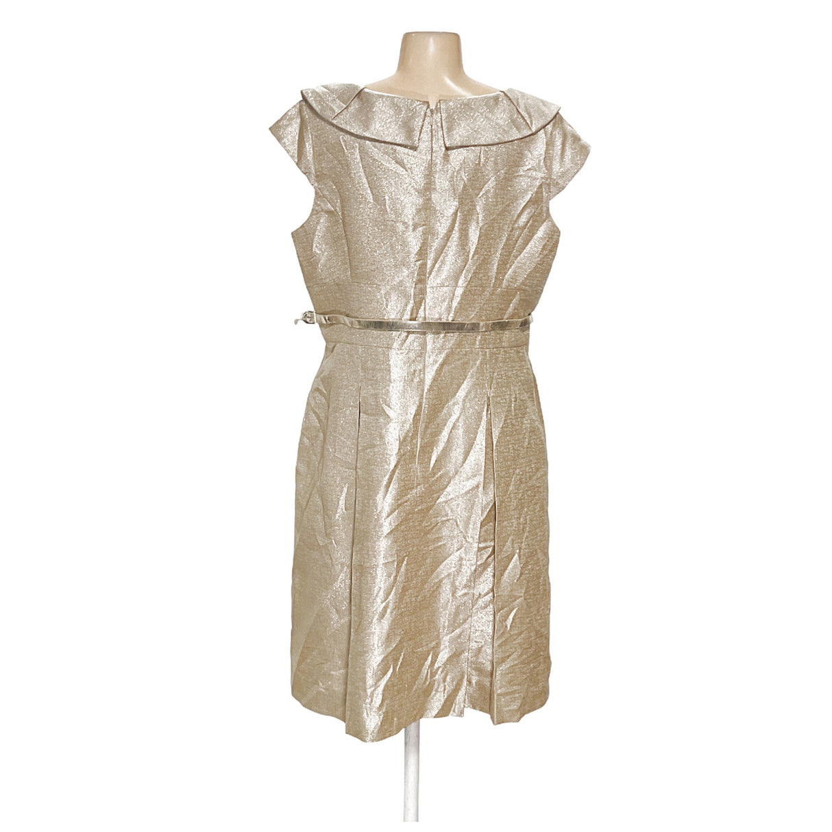 Tahari Gold Wrap Dress - Women's size L