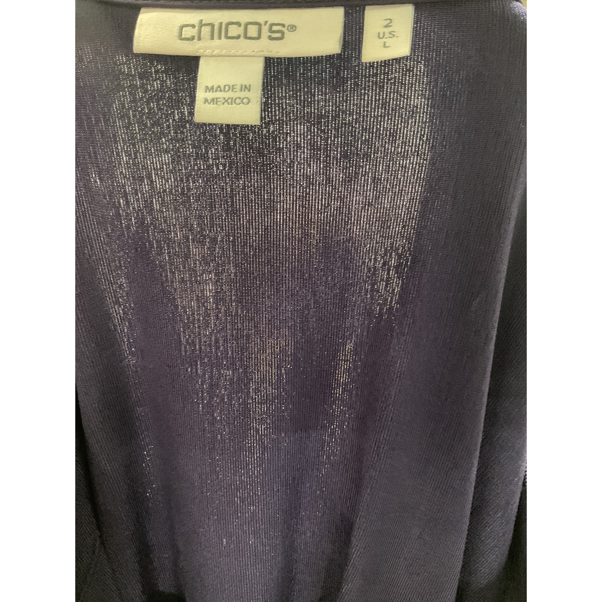 Chico's Purple Crepe Top - Women's L