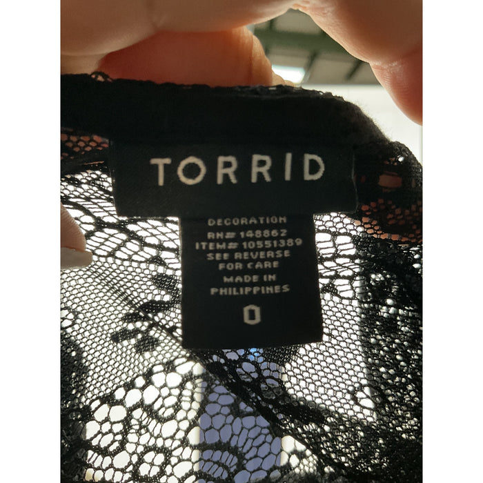 Torrid Black Polyester Blouse - Size 0