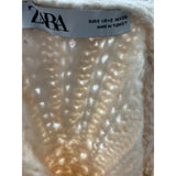 Zara Women's Cream Knit Pullover Sweater