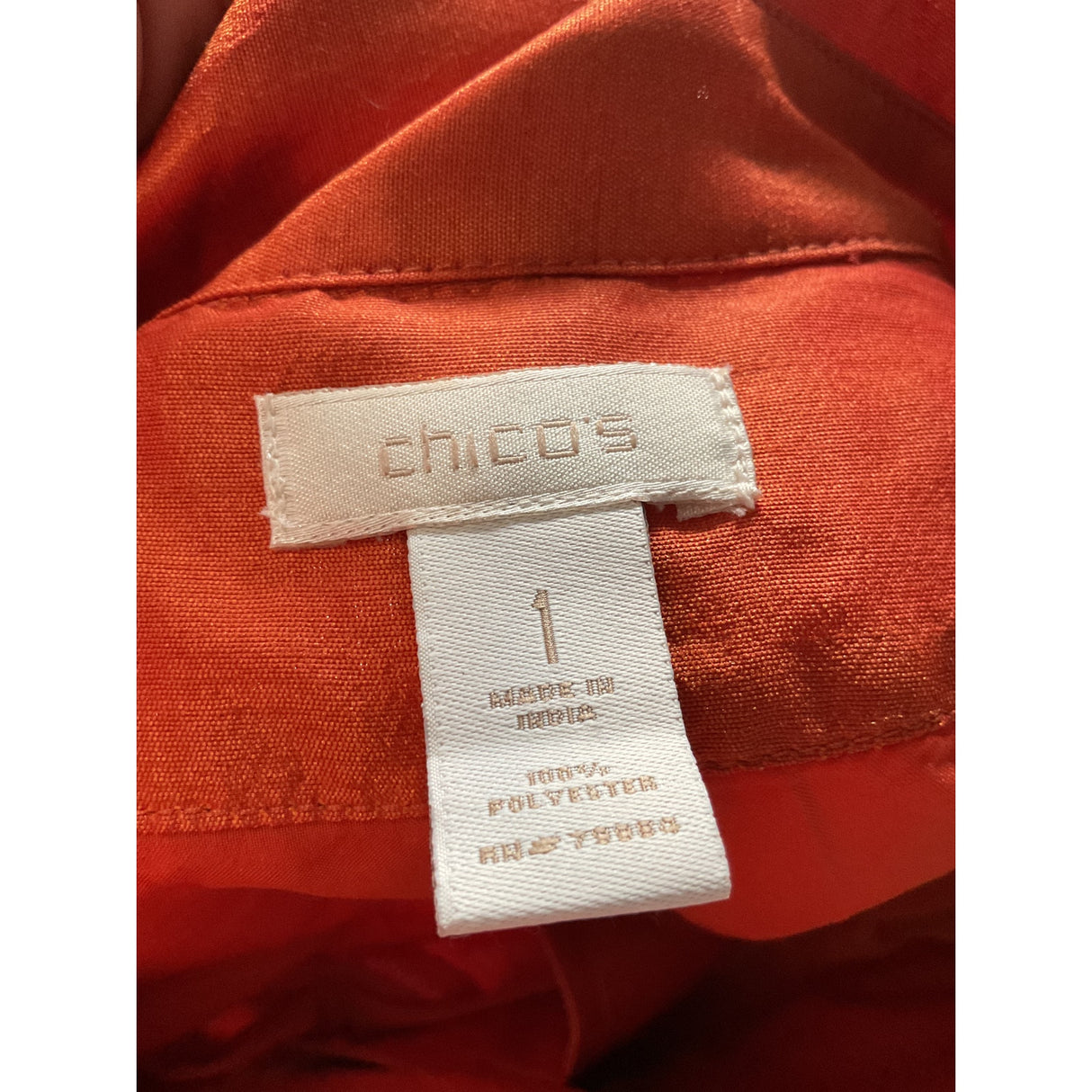 Chico's Orange Blazer Size 1