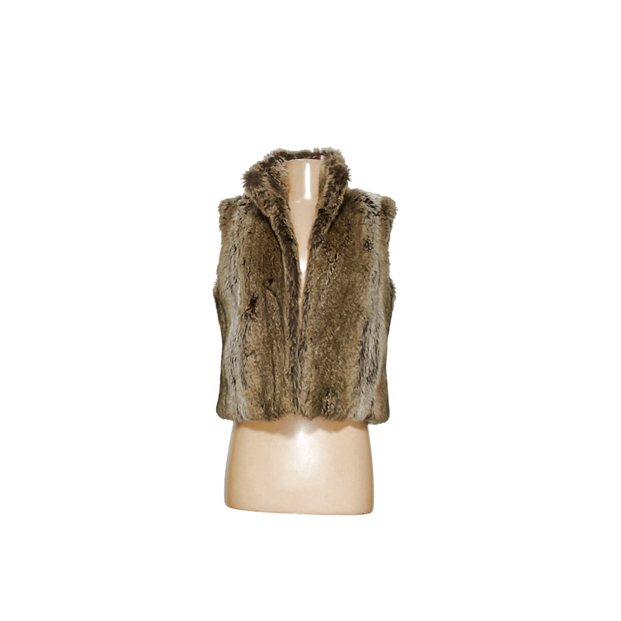 Lauren Ralph Lauren Women's Brown Faux Fur Vest - Size S