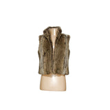 Lauren Ralph Lauren Women's Brown Faux Fur Vest - Size S