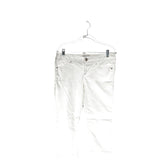 Express Women's White Cropped Skinny Jeans - Size 6