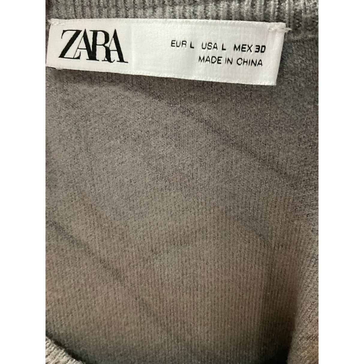 ZARA Gray Vest Sweater, Women's Size L