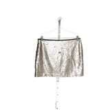 Zara Silver Mini Skirt Size L