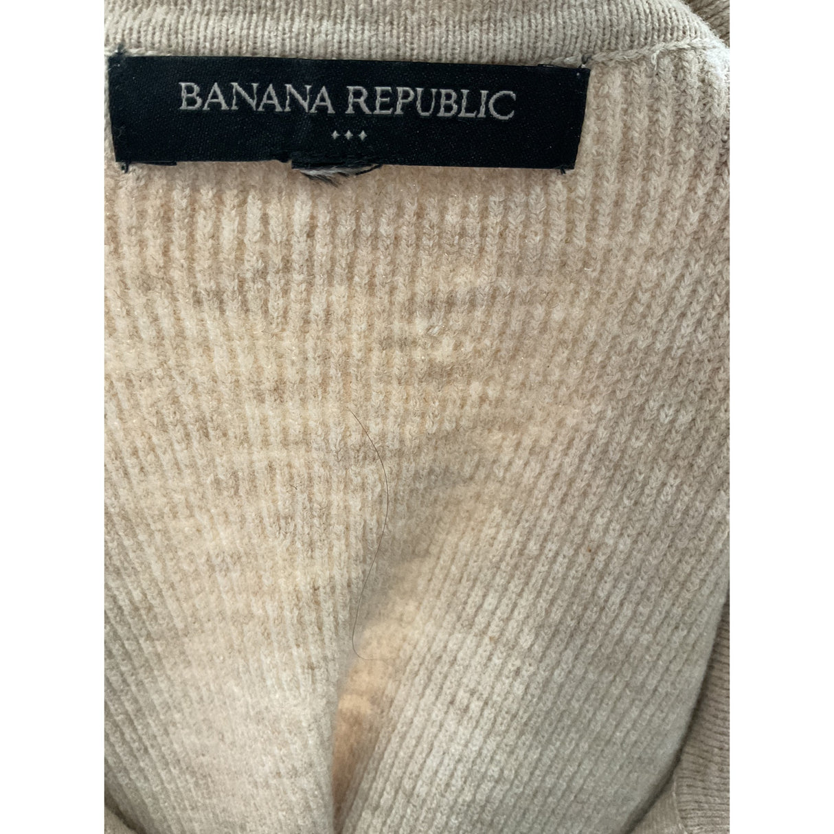 Banana Republic Beige Cotton Pullover Sweater