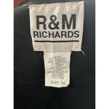 R&M Richards Black Blouse - Size 14