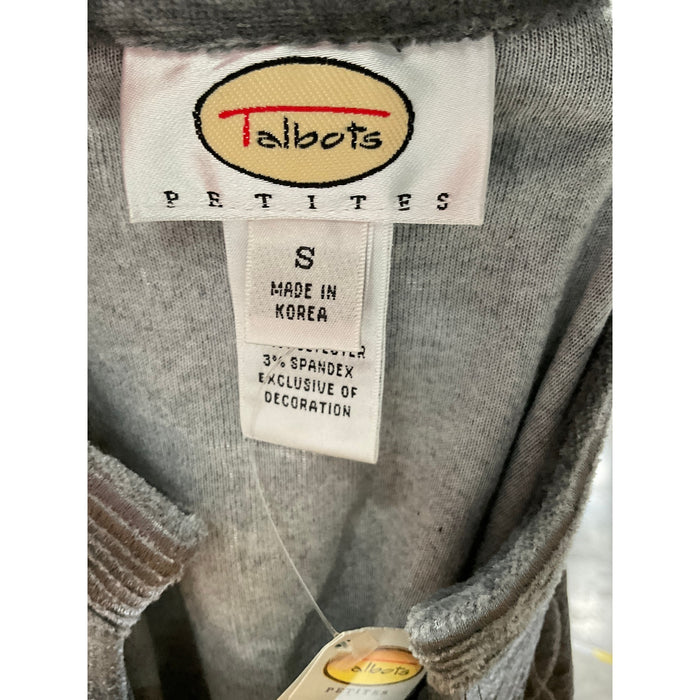 Talbots Gray Cotton Blouse - Women's Size S