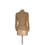 LOFT Beige Rayon Henley Sweater, SP