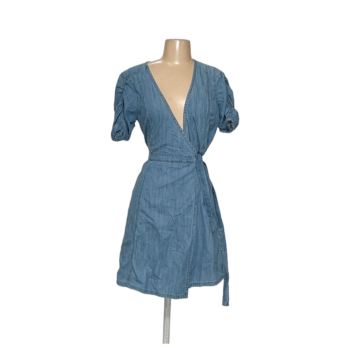 MADEWELL Blue Wrap Dress