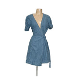 MADEWELL Blue Wrap Dress