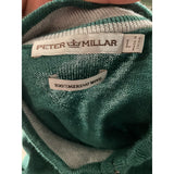 Peter Millar Men's Tweed Henley Sweatshirt - Green