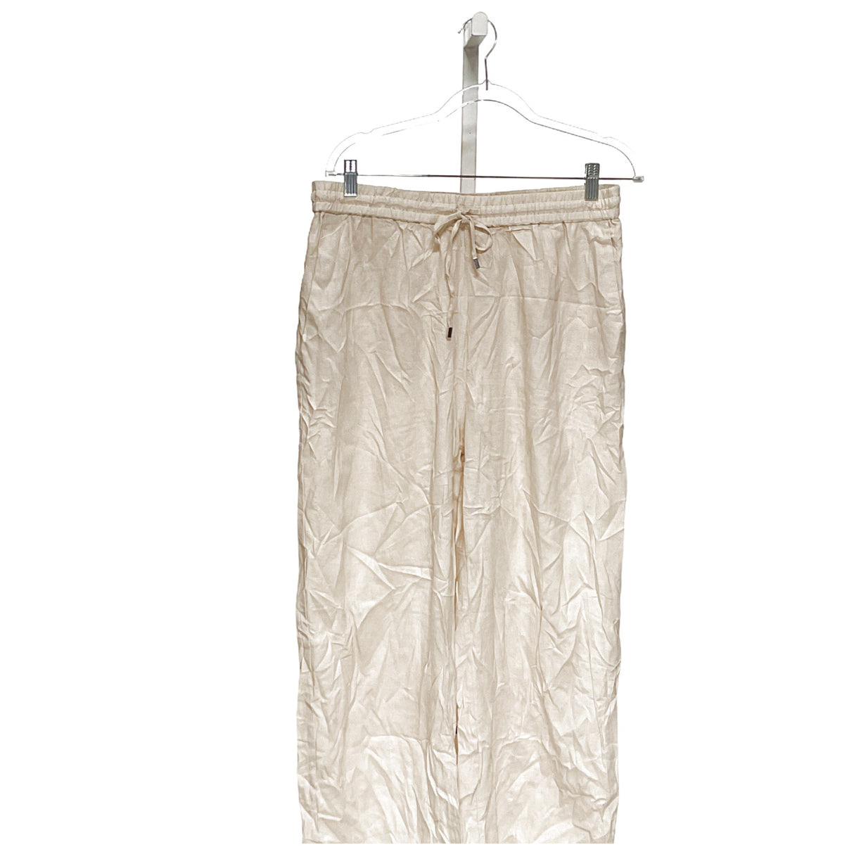 ZARA Beige Linen Women's Ankle Pants - 2XL