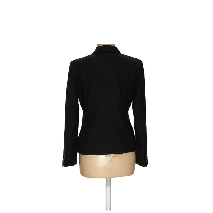 Ann Taylor Black Cotton Blazer Size 8