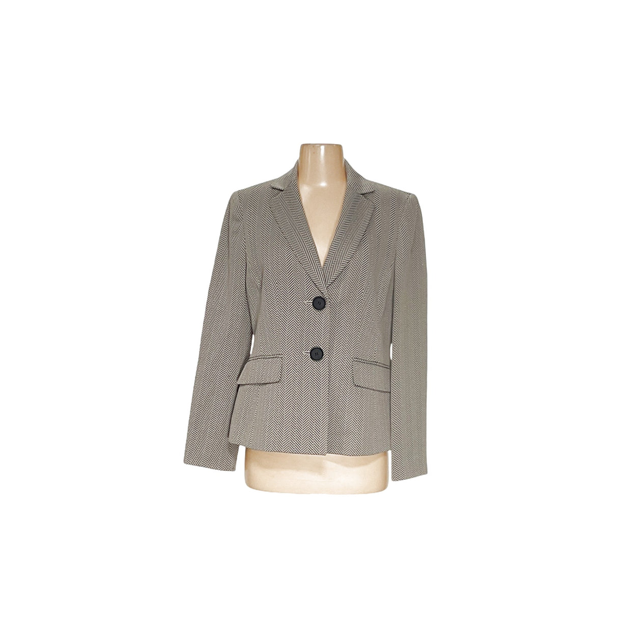 Kasper Beige Graphic Blazer (6)