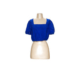 LOFT Floral Blouse - Blue (M)