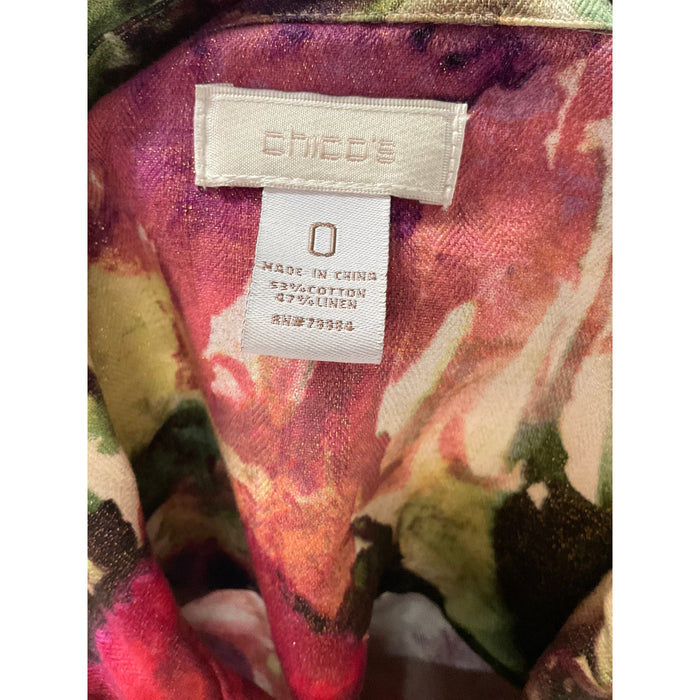 Chico's Multicolor Cotton Jacket