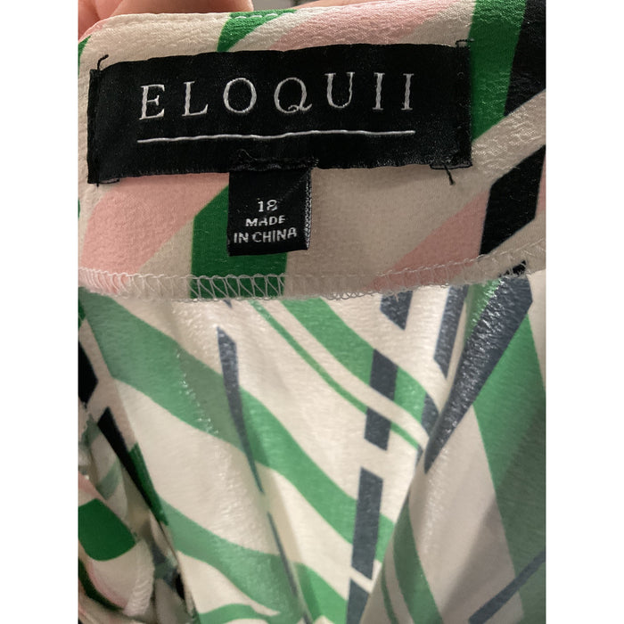 ELOQUII Multicolor Shift Dress