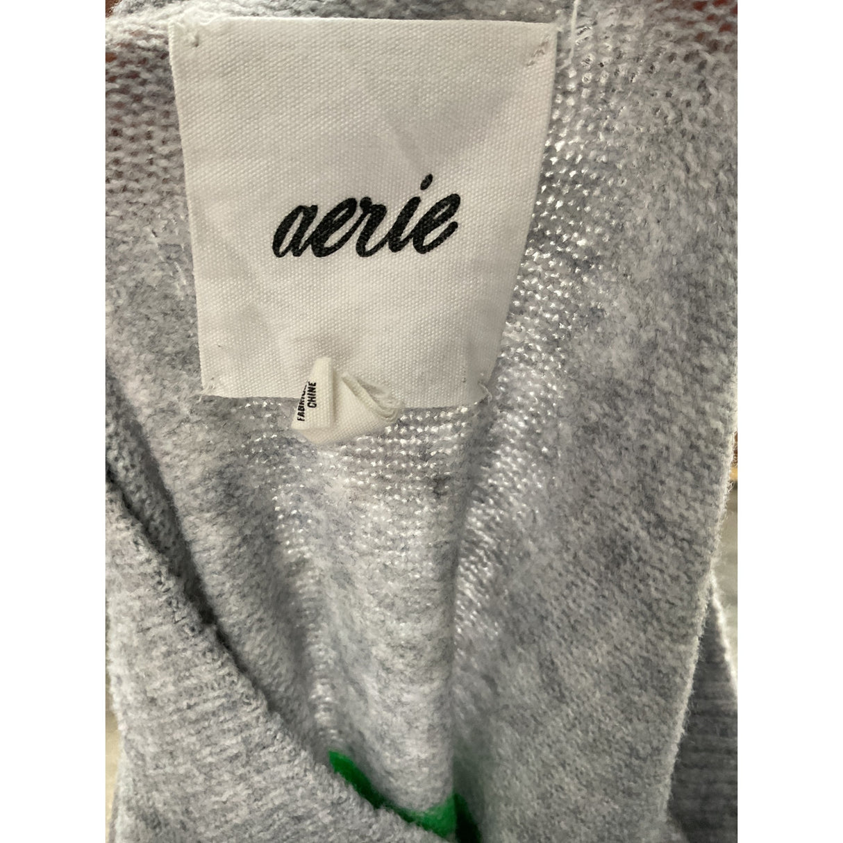 Aerie Gray Pullover Sweater XL 30in