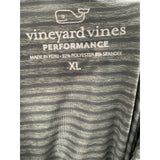 Vineyard Vines Men's XL Gray Striped Polo