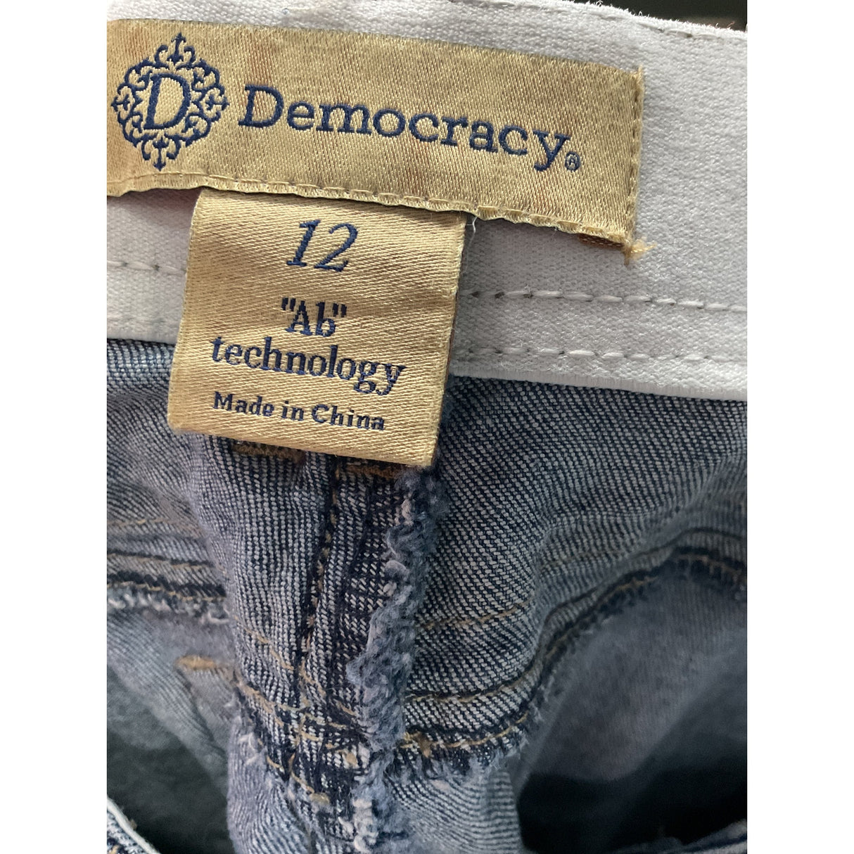 Democracy Blue Jegging Jeans, Size 12