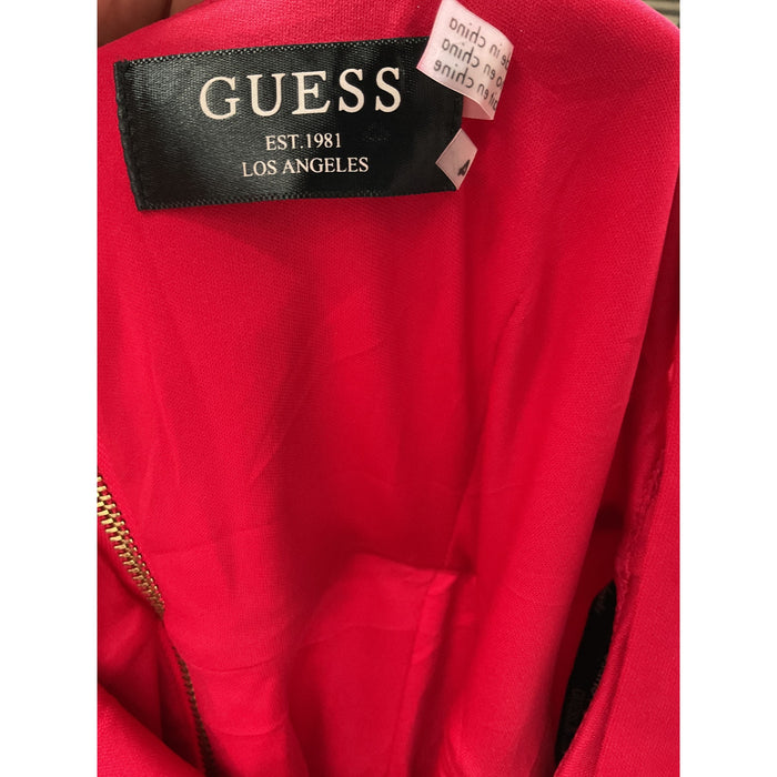 GUESS Pink Midi Sheath Dress, Size 4