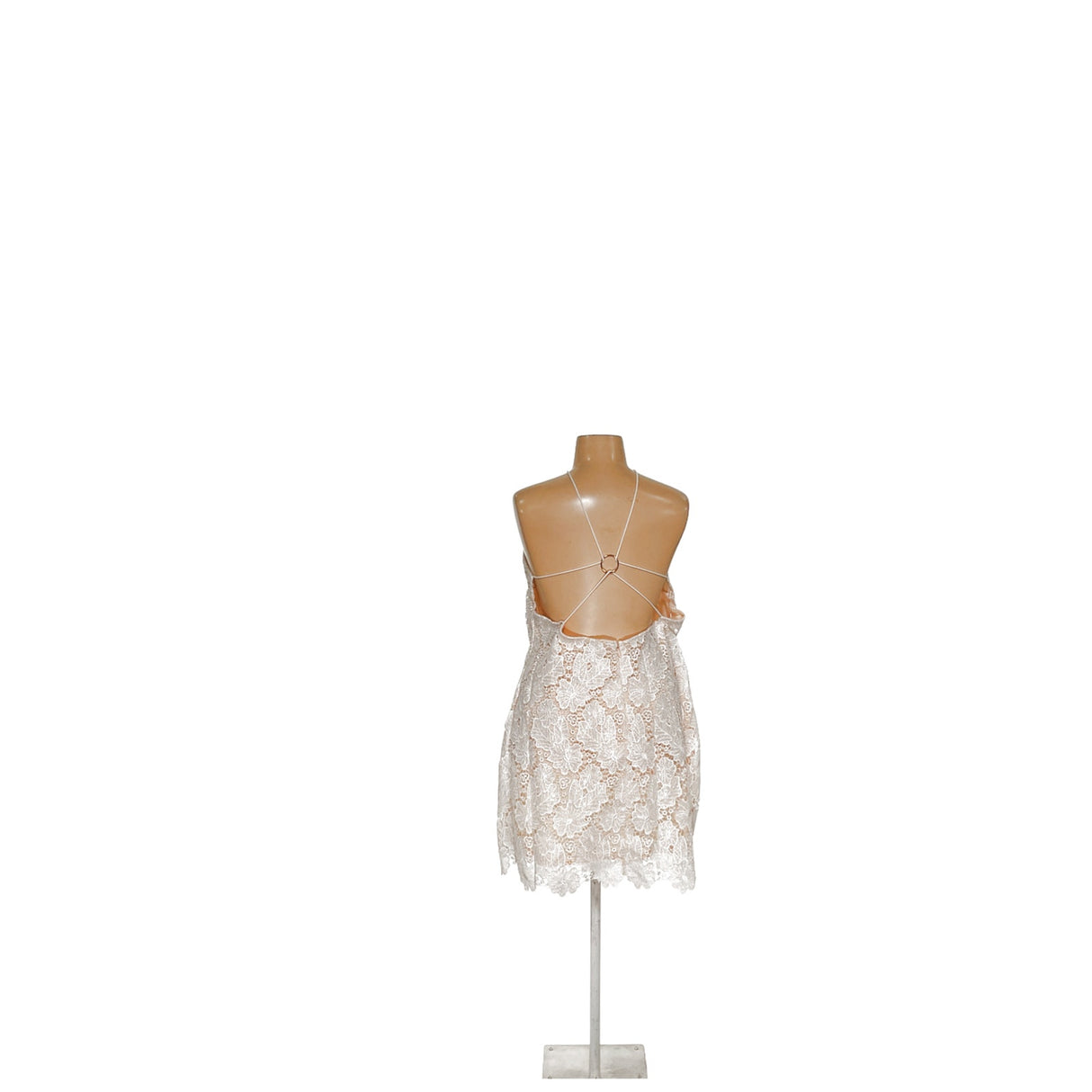 Fashion Nova White Lace Shift Dress