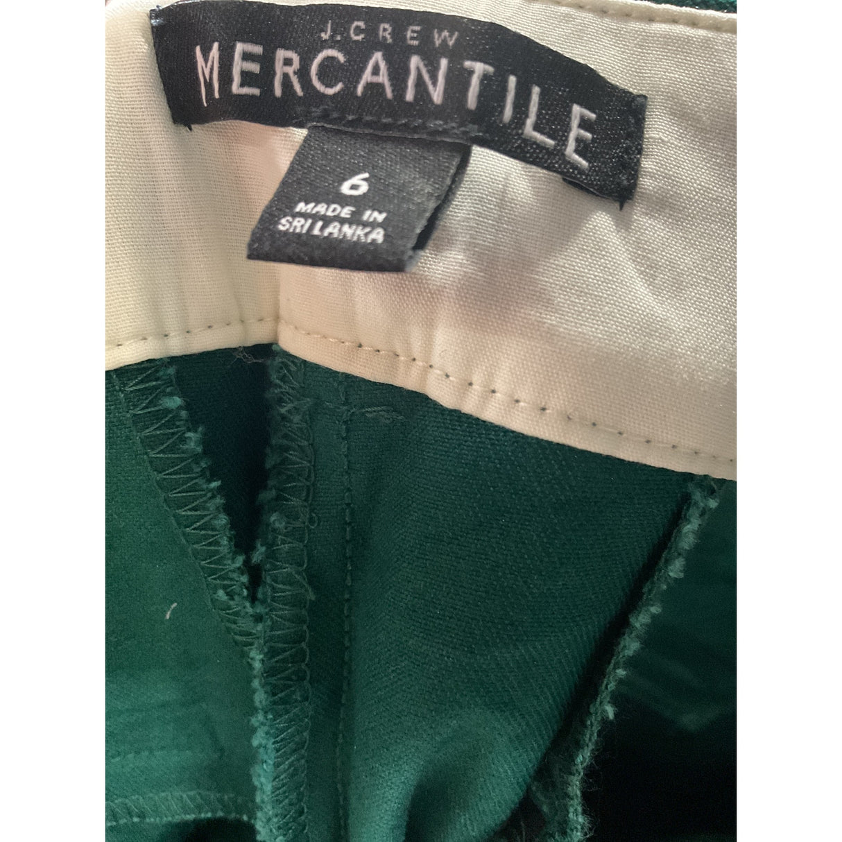 J. CREW Green Capri Pants - Size 6