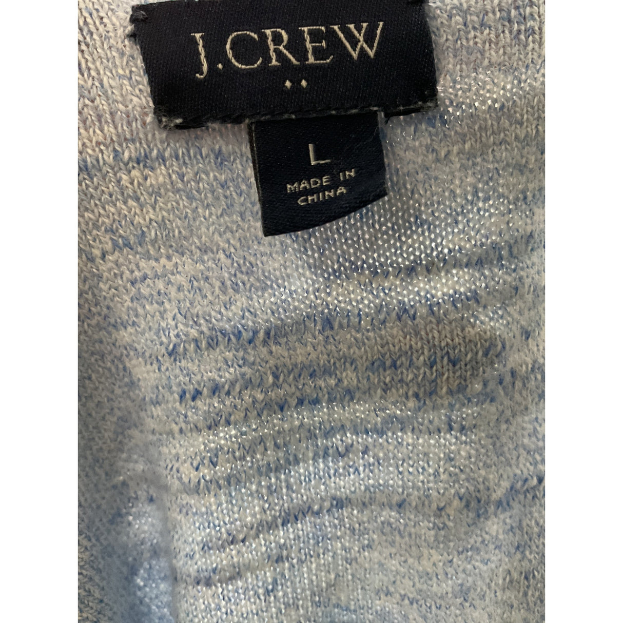 J. Crew Blue Tweed Pullover Sweater