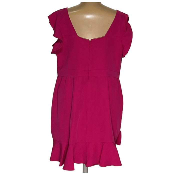 Pink CITY CHIC Wrap Dress - Size XL